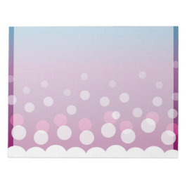 Cranberry-Blue Bubbles Anteckningsblock