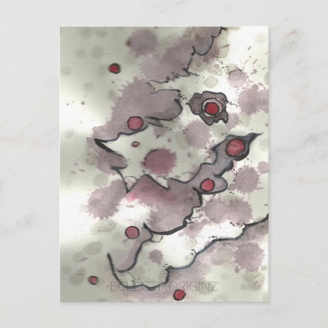 Cranberry Bog Tea Creature 001 Vykort (Framsida)