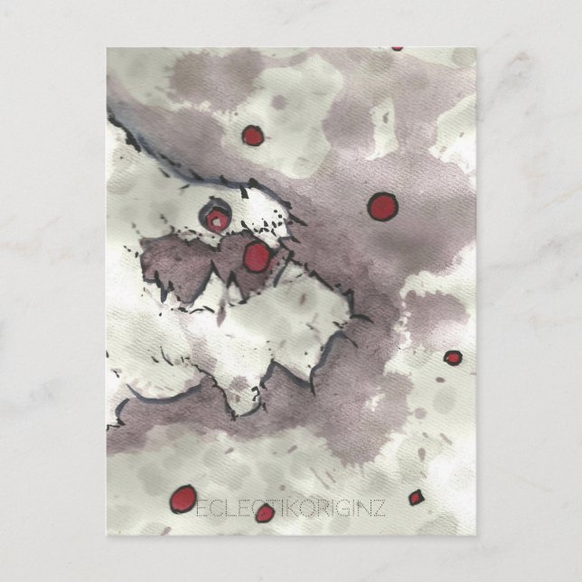 Cranberry Bog Tea Creature 002 Vykort (Framsida)