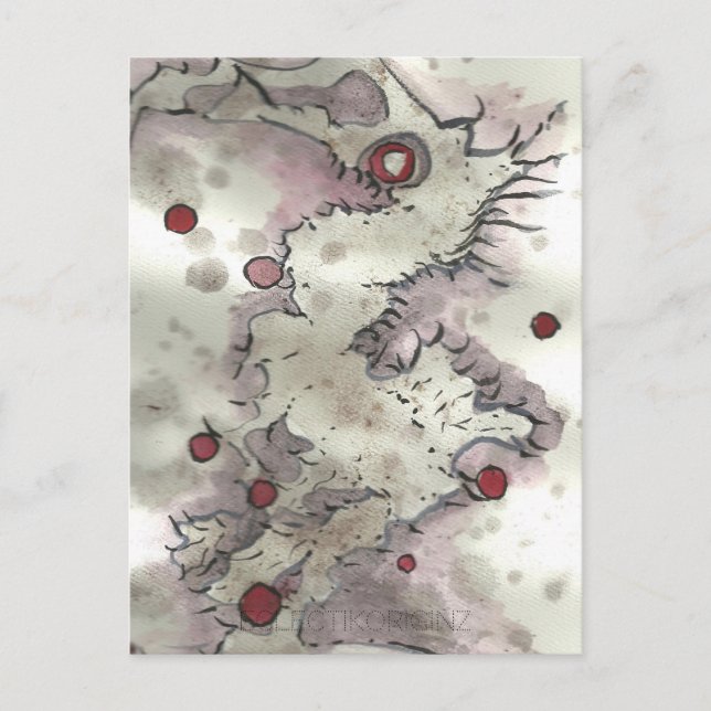 Cranberry Bog Tea Creature 003 Vykort (Framsida)