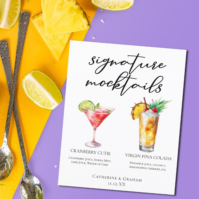 Cranberry Cutie Piña Colada Mocktails Menu (Skapare uppladdad)