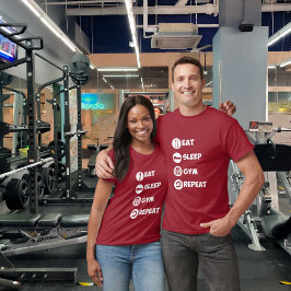 Cranberry Eat Ssov Gym Repeat Icon T Shirt