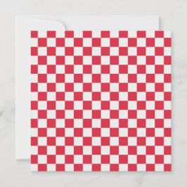 Cranberry fizz checkerboard pattern tack kort