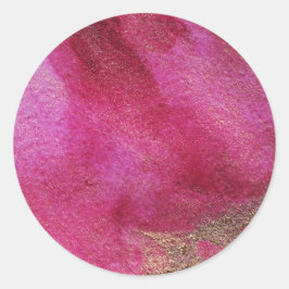 Cranberry Guld Runt Klistermärke