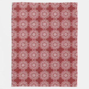 Cranberry Mandala Fleecefilt