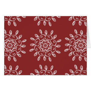 Cranberry Mandala Hälsningskort