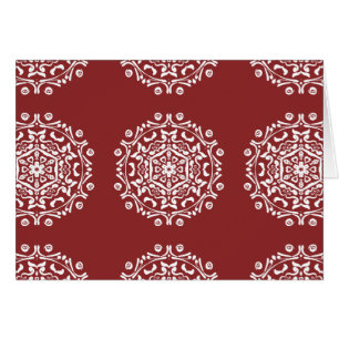 Cranberry Mandala Hälsningskort