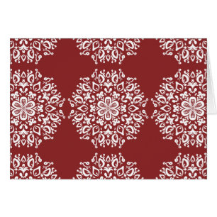 Cranberry Mandala Hälsningskort