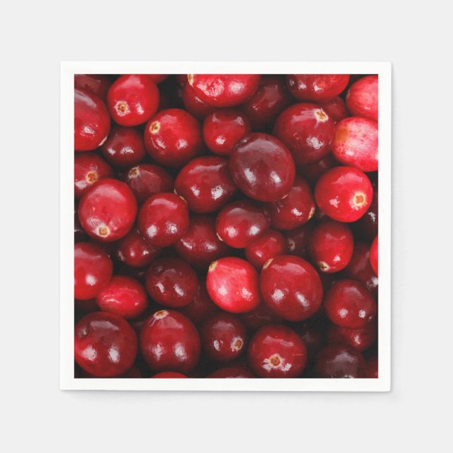 Cranberry mönster pappersservett (Framsidan)