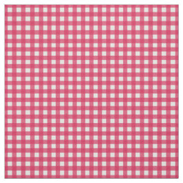 Cranberry Red Check Gingham for Home Canning Lids Tyg