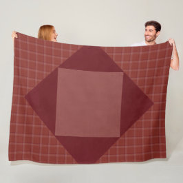 CRANBERRY RED FALL PLAID MÖNSTER FLEECEFILT