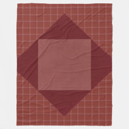 CRANBERRY RED FALL PLAID MÖNSTER FLEECEFILT