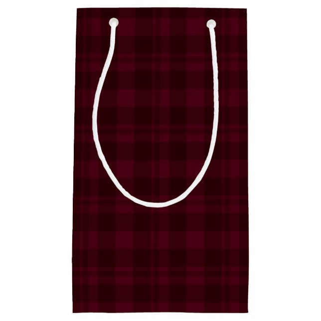 Cranberry Red Tartan Gift Bag (Framsidan)