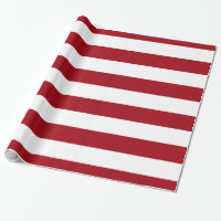 Cranberry Red, White XL Rand Mönster