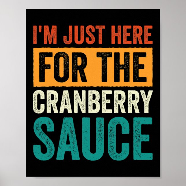Cranberry Sauce Jelllied Happy thanksgiving Poster (Framsidan)