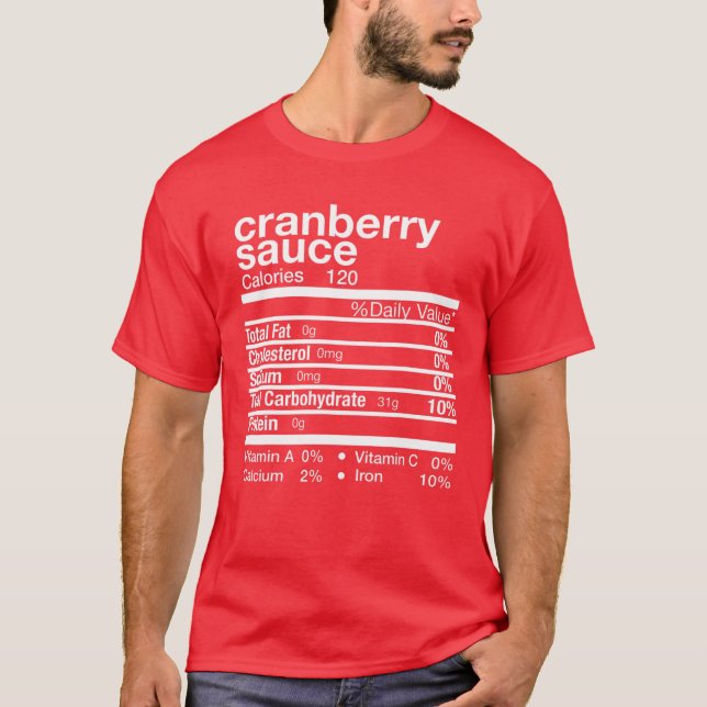 Cranberry Sauce Nutrice Matrige Family Thanksgi T Shirt (Framsida)