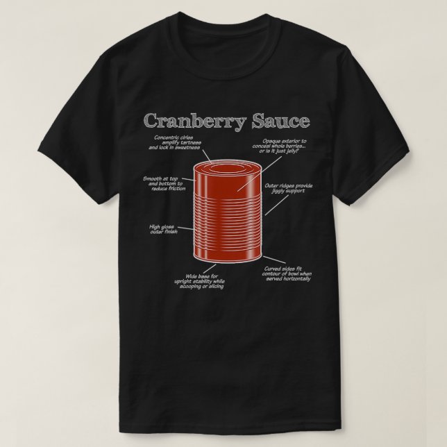 Cranberry Sauce Nutrition T Shirt (Design framsida)