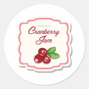 Cranberry Sylt Sticker Runt Klistermärke