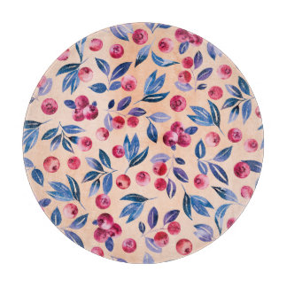 Cranberry Watercolor: Vild Berries Seamless