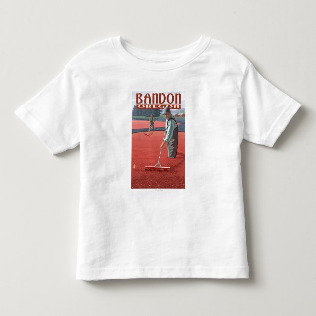 Cranberrymyrskörd - Bandon, Oregon Tee (Framsida)