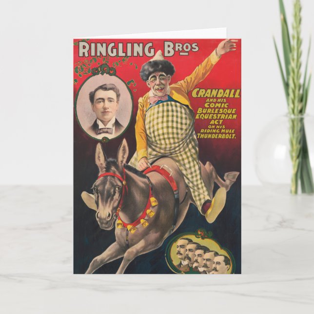 Crandall the Clown Performing with Hans Mule Kort (Framsida)