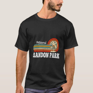 Crandon Park Miami Palmträd Strand T Shirt