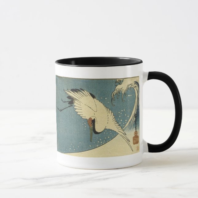 Crane and Wave, Hiroshige Mugg och Steins (Höger)
