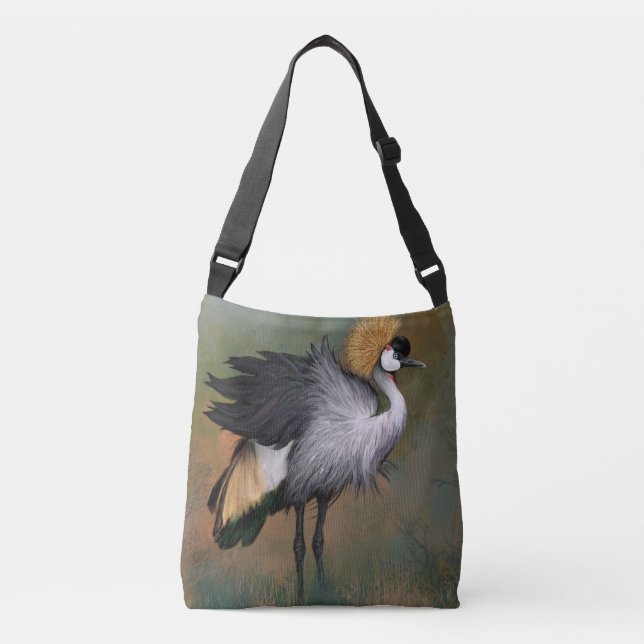 Crane Bird Crossbody Bag Axelväska (Framsida)