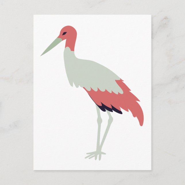 Crane Bird Vykort (Framsida)