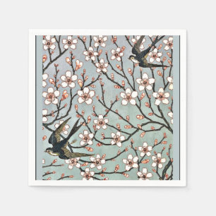 Crane - Blommar och Sväljer av mandel Pappersservett