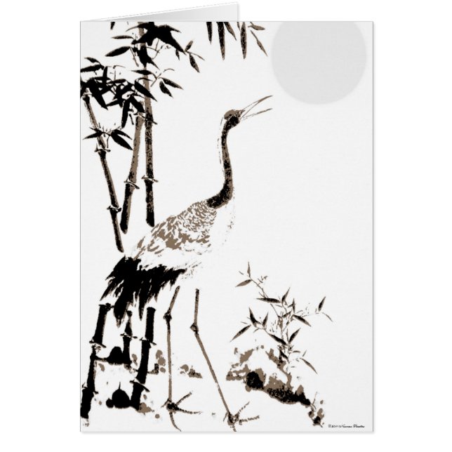 Crane Card Hälsningskort (Framsidan)