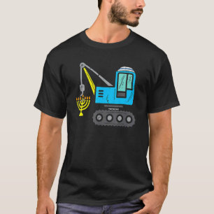 Crane Construction Chanukah Pajamas Småbarn Boys H T Shirt