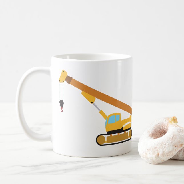 Crane Construction Lastbil Kaffemugg (Med munk)