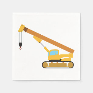 Crane Construction Lastbil Pappersservett