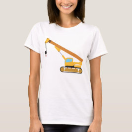 Crane Construction Lastbil T Shirt