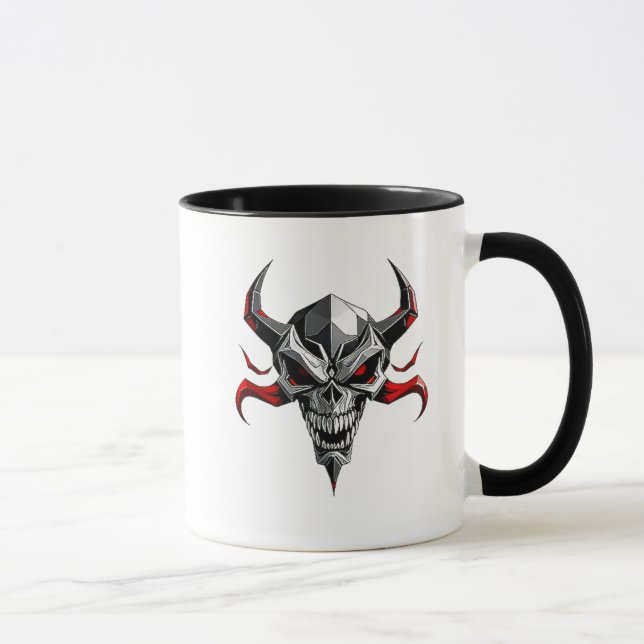 Crâne de démon stylisé. mugg (Höger)