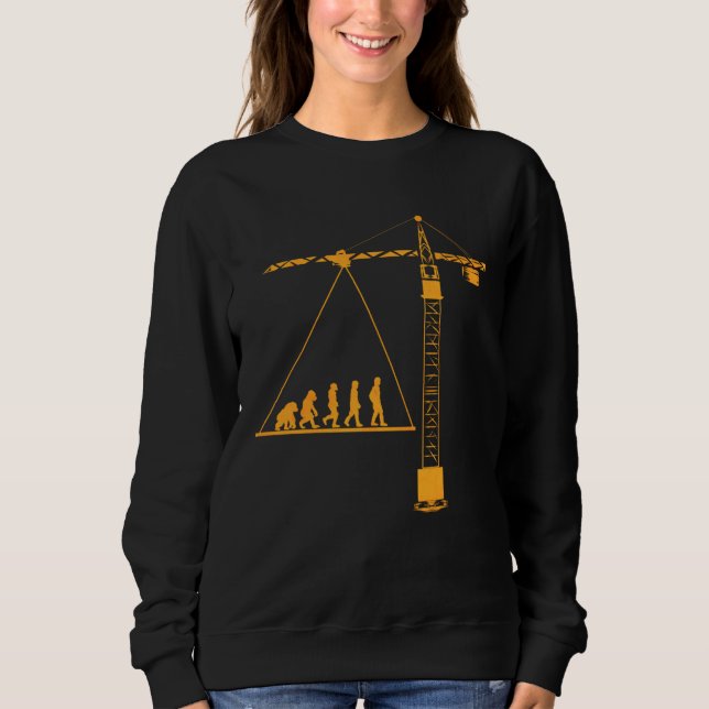 Crane driver  for crane leader evolution crane dri t shirt (Framsida)