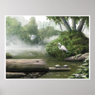 Crane Flight: En naturmålning Poster