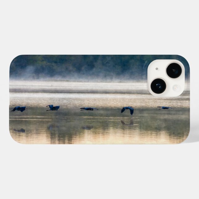 Crane Flight Painterly iphone case (Baksida (horisontell))