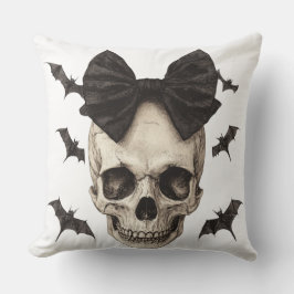 🦇 Crâne Gothique avec Noeud Kudde