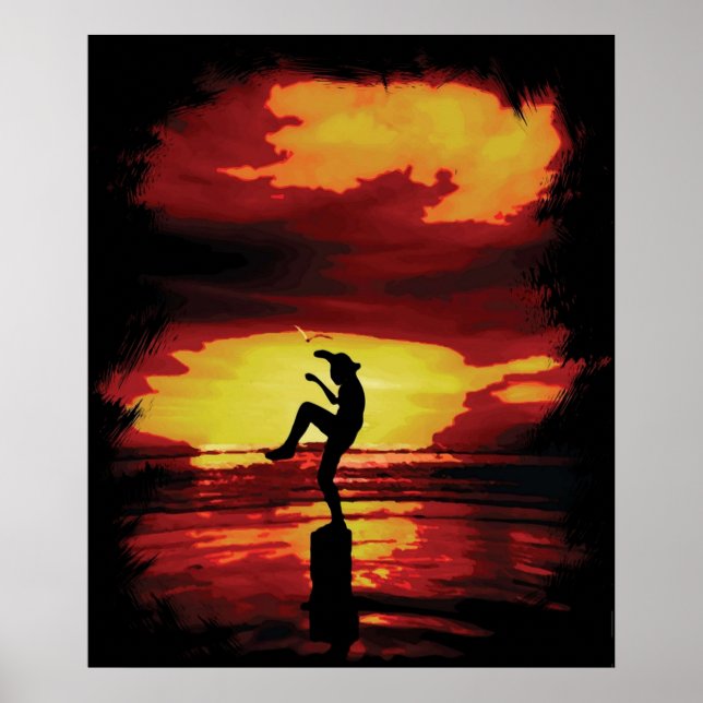 Crane Kick Karate Kid Poster (Framsidan)