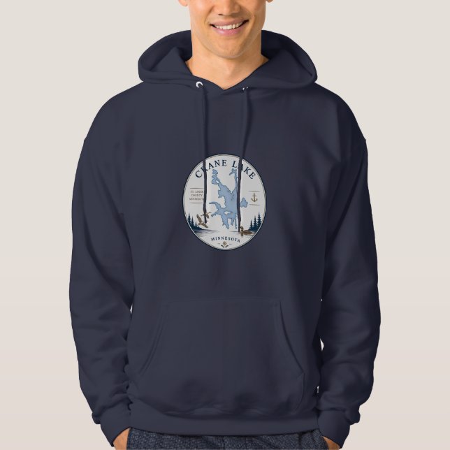 Crane Lake, Minnesota Stuga/Semesterhus Hoodie (Framsida)