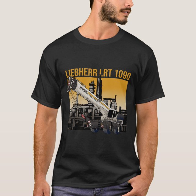 Crane Liebherr LRT1090 T Shirt (Framsida)
