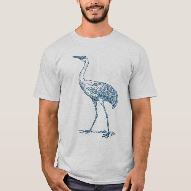 Crane - Ocean Blue T Shirt (Framsida)