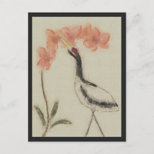 Crane- och Orchid-vykort Vykort