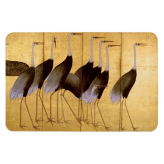 Crane, Ogata Korin japansk fin konst Magnet
