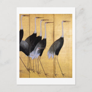 Crane, Ogata Korin japansk fin konst Vykort