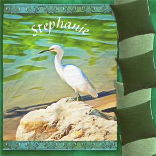 Crane on the Mismaloya River 0335 Fleecefilt