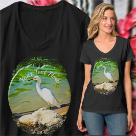Crane on the Mismaloya River 0335 T Shirt
