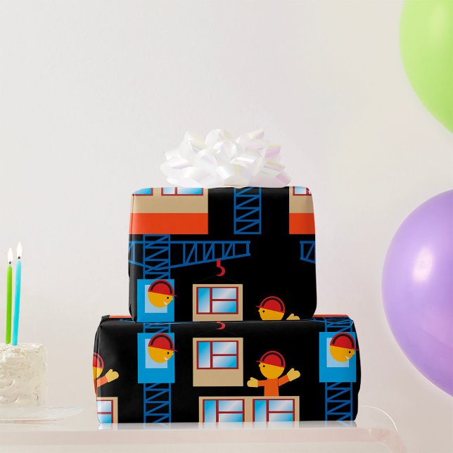 Crane Operator and Construction Worker Presentpapper (Skapare uppladdad)